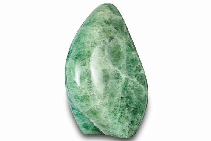 Free-Standing, Polished Green Fluorite - Madagascar #304784